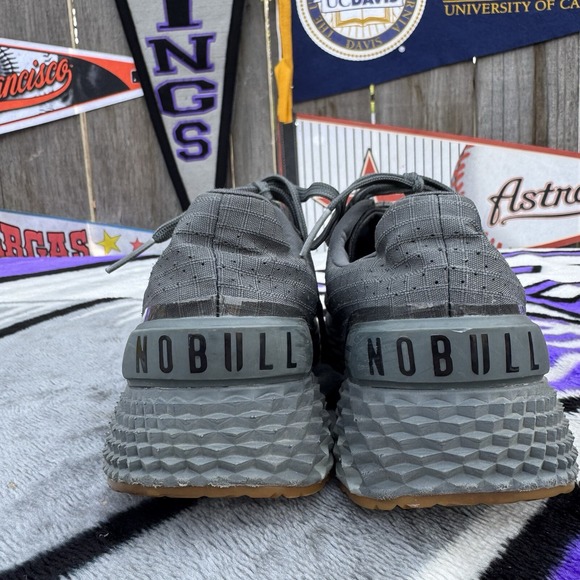 Size M7.5/W9 - NoBull Shoes Gray Ripstop Runner Training Gym Sneakers‎ CrossFit - Picture 5 of 9